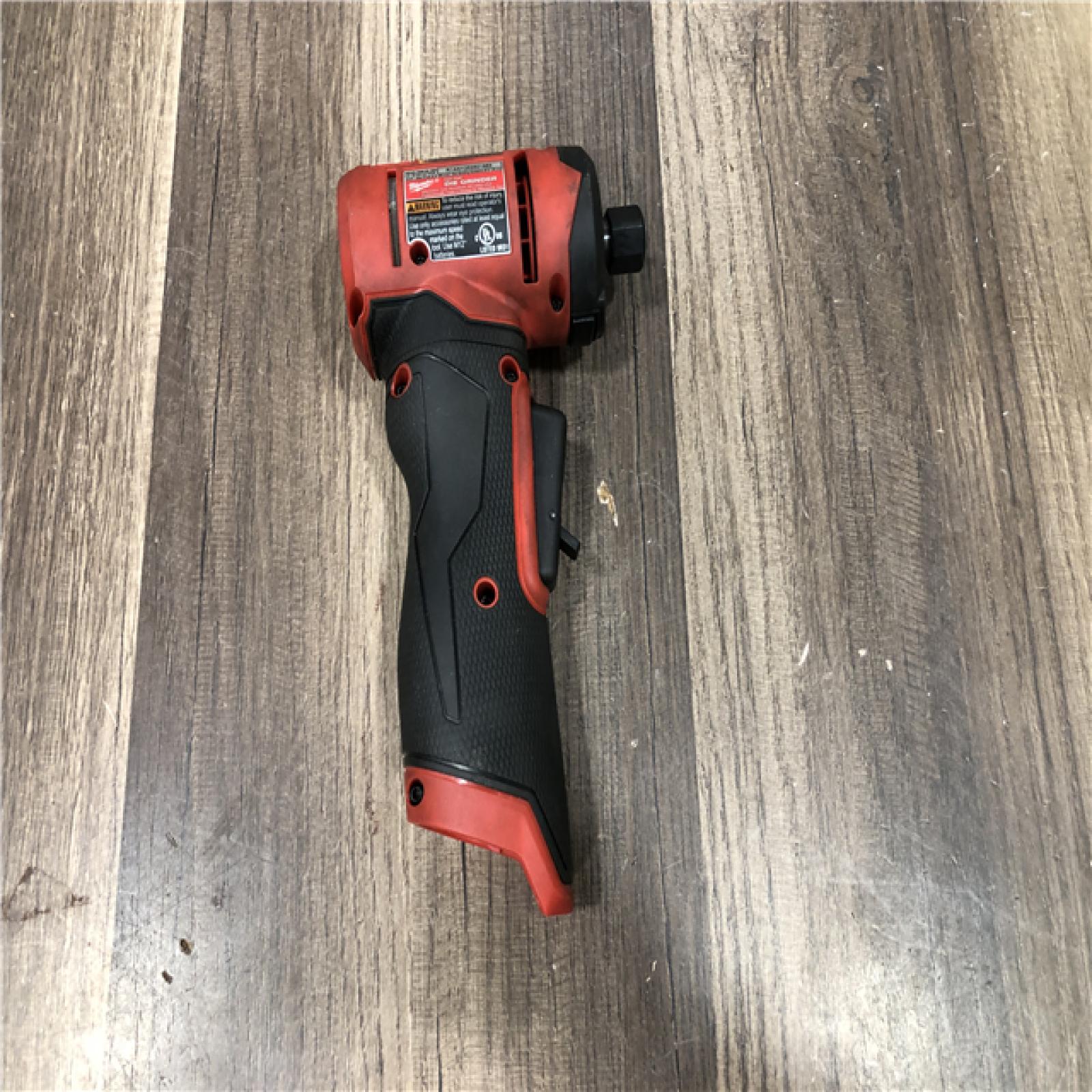 AS-IS Milwaukee  FUEL 12V Lithium-Ion Brushless Cordless 1/4 in. Right Angle Die Grinder (Tool-Only)