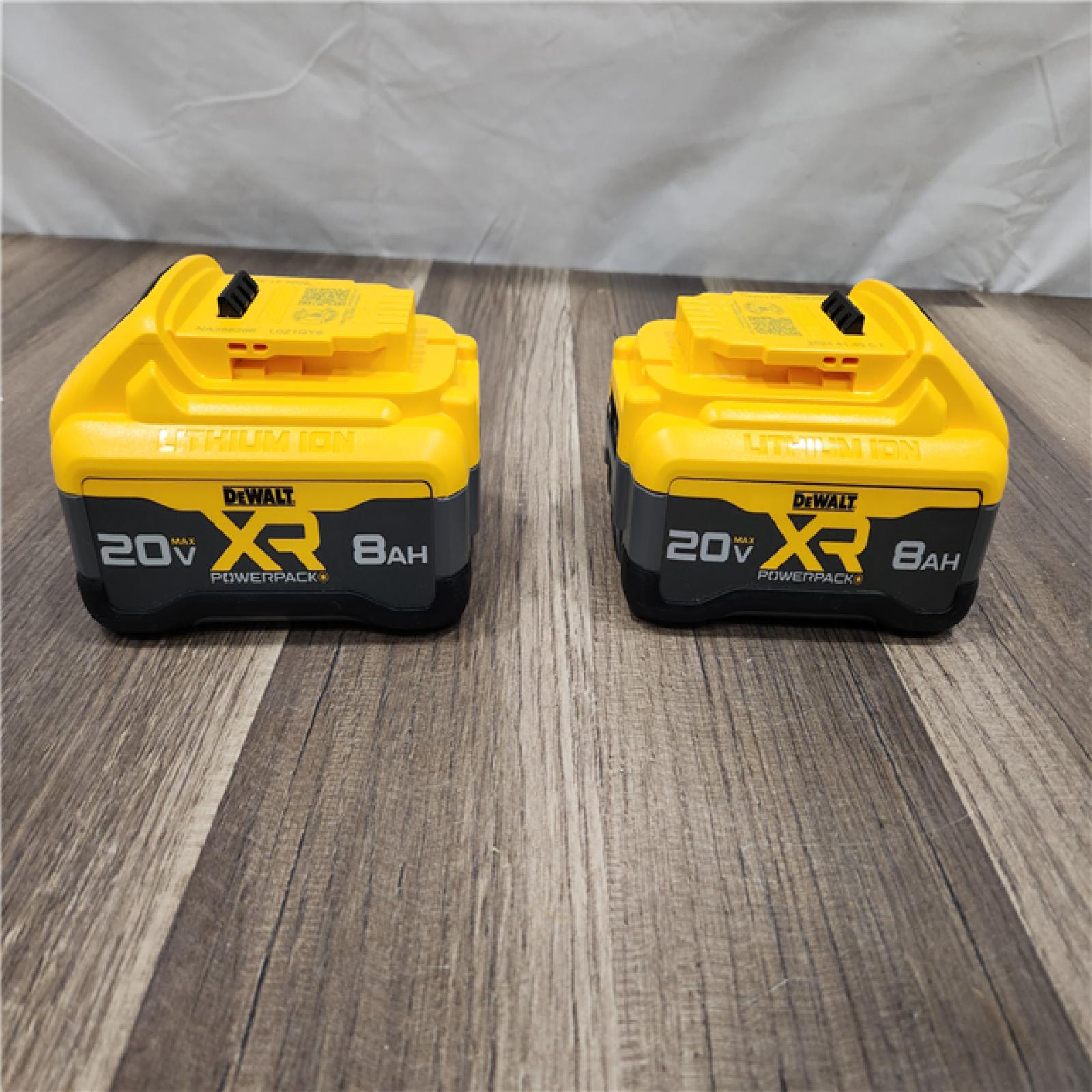 AS-IS DEWALT 20V MAX XR Lithium-Ion 8.0 Ah Battery Pack (2-Pack)