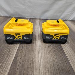 AS-IS DEWALT 20V MAX XR Lithium-Ion 8.0 Ah Battery Pack (2-Pack)