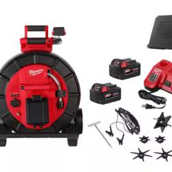 DALLAS LOCATION- NEW! Milwaukee M18 18-Volt Lithium-Ion Cordless 200 ft. Mid-Stiff Pipeline Sewer Camera System Kit