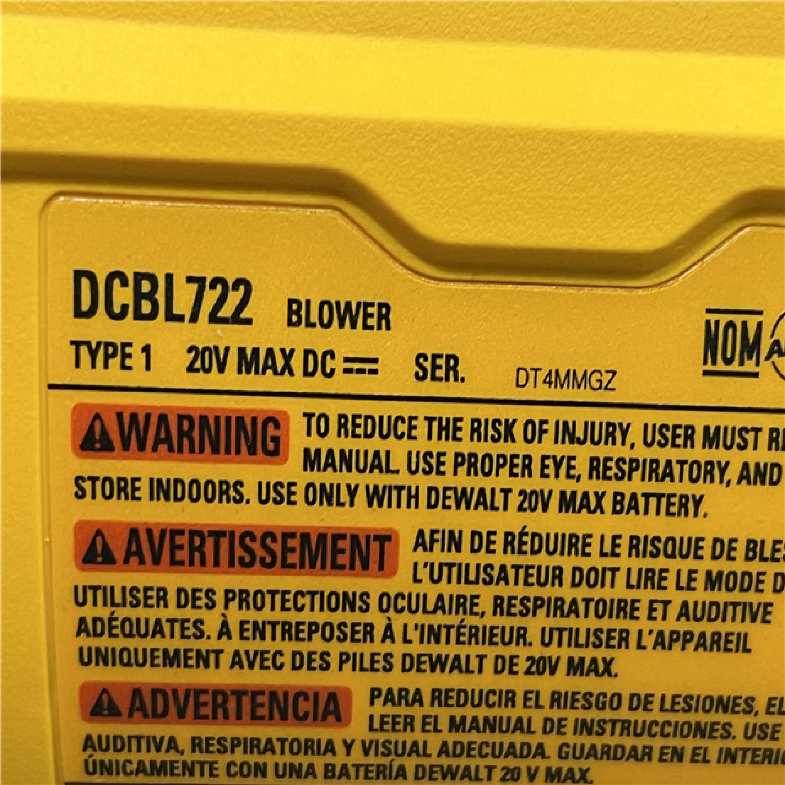 AS-IS DEWALT 20V MAX* XR Brushless Cordless Handheld Blower Kit