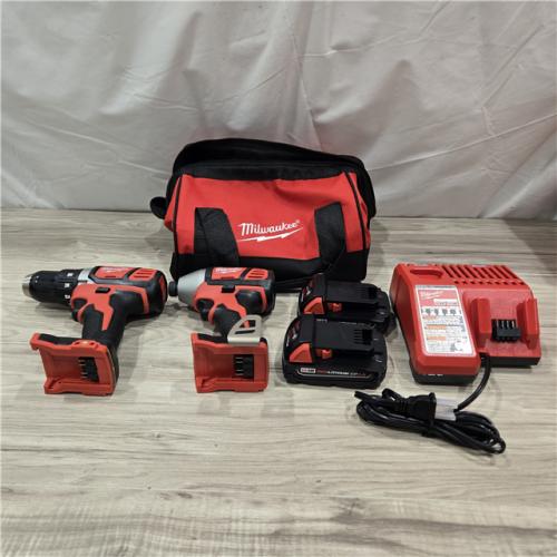 AS-IS Milwaukee 18V Cordless 2-Tool Drill/Driver and Impact Driver Kit