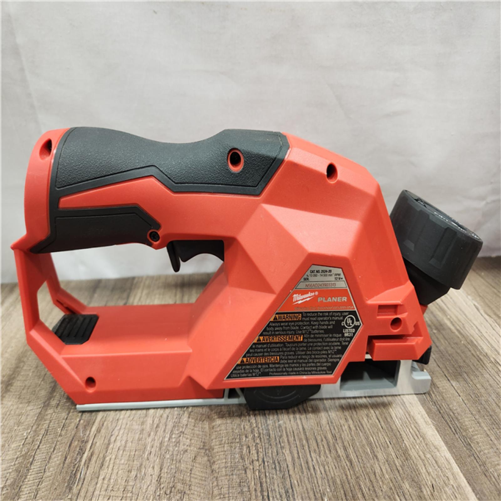 AS-IS- Milwaukee M12 Brushless 2-inch Planer  (Tool Only)
