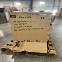DALLAS LOCATION- AS-IS HUSKY 52 in. W x 20 in Red Mobile Workbench