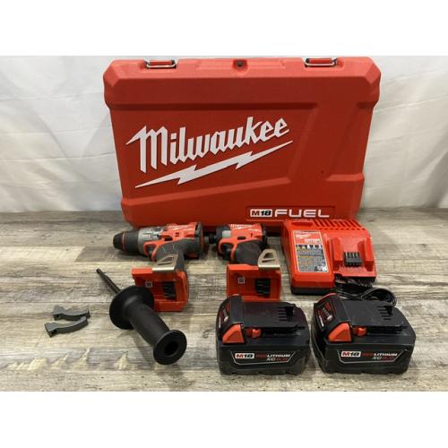 AS-IS Milwaukee FUEL 18V Lithium-Ion Brushless Cordless Hammer Drill and Impact Driver Combo Kit