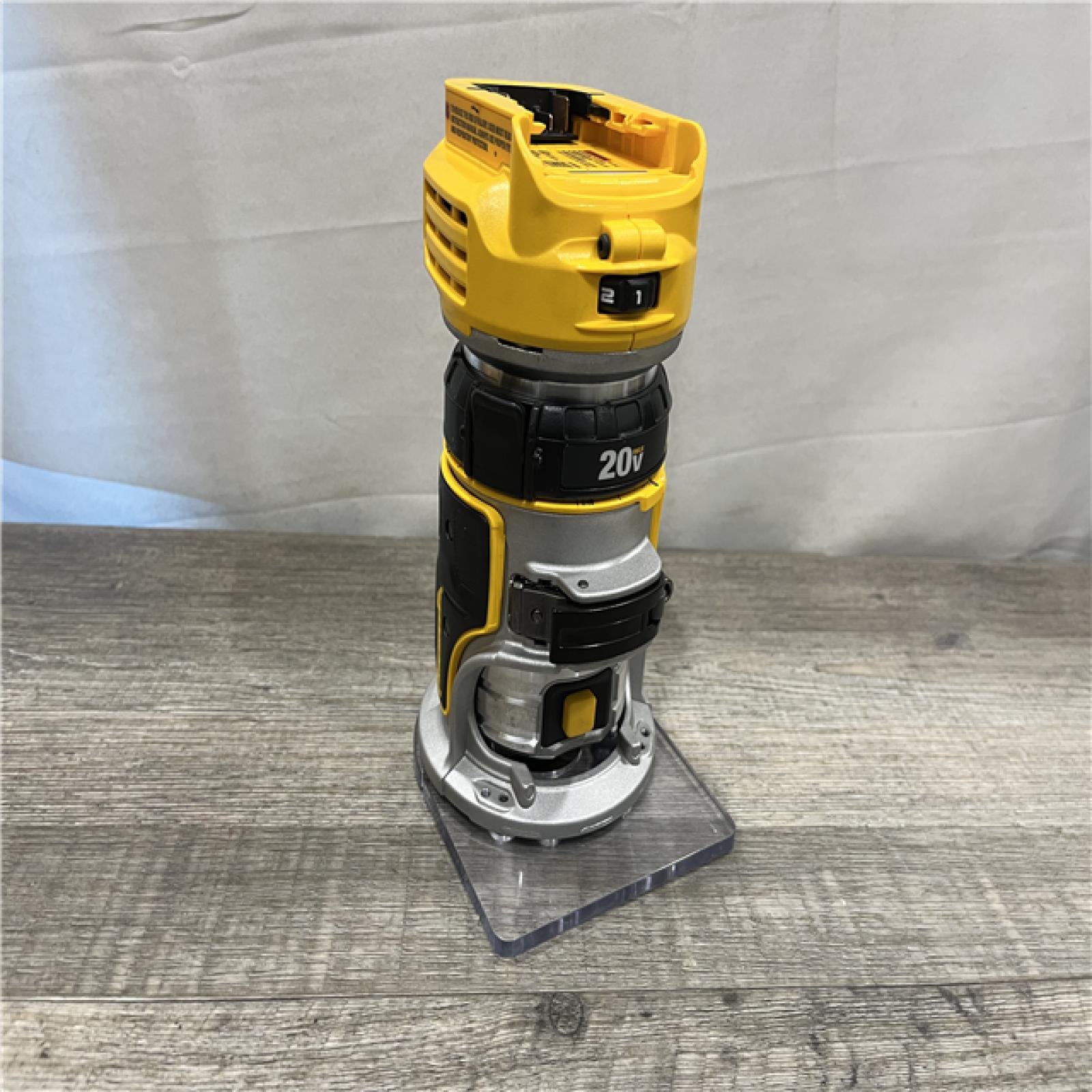 AS-IS DEWALT 20V MAX XR Cordless Brushless Fixed Base Compact Router (Tool Only)