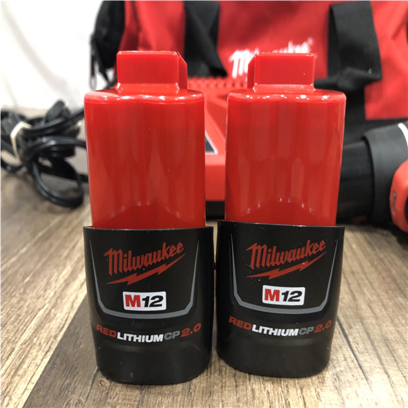 AS-IS Milwaukee 12-Volt Lithium-Ion Brushless Cordless Subcompact Brushless Drill Driver Kit