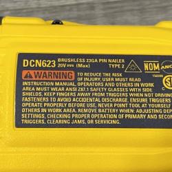 AS-IS DEWALT ATOMIC 20V MAX Lithium Ion Cordless 23 Gauge Pin Nailer Kit