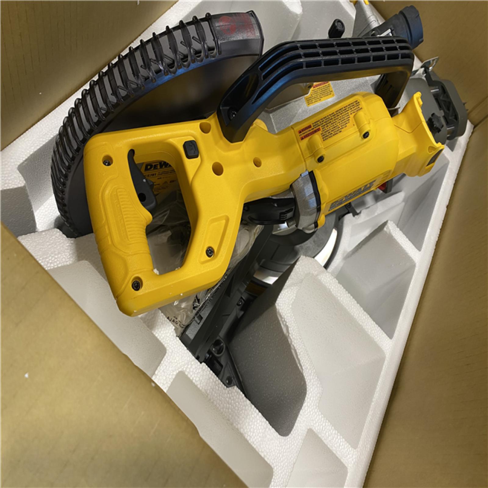 AS-IS DEWALT 60V Lithium-Ion 12 in. Cordless Sliding Miter Saw Kit with 9.0Ah Battery Pack
