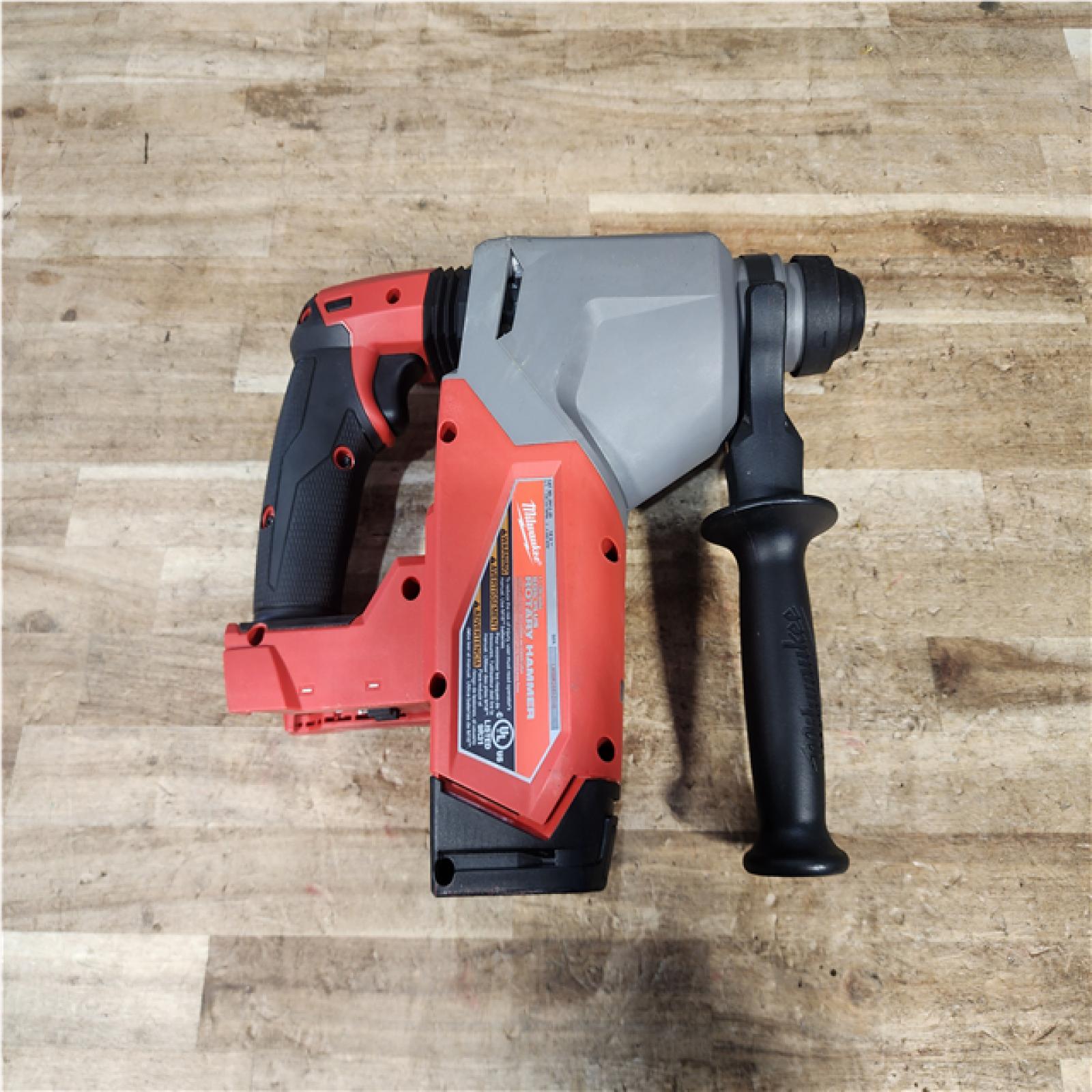 Houston Location AS-IS Milwaukee  FUEL 18V Lithium-Ion Brushless Cordless 1 in. SDS-Plus Rotary Hammer (Tool-Only)