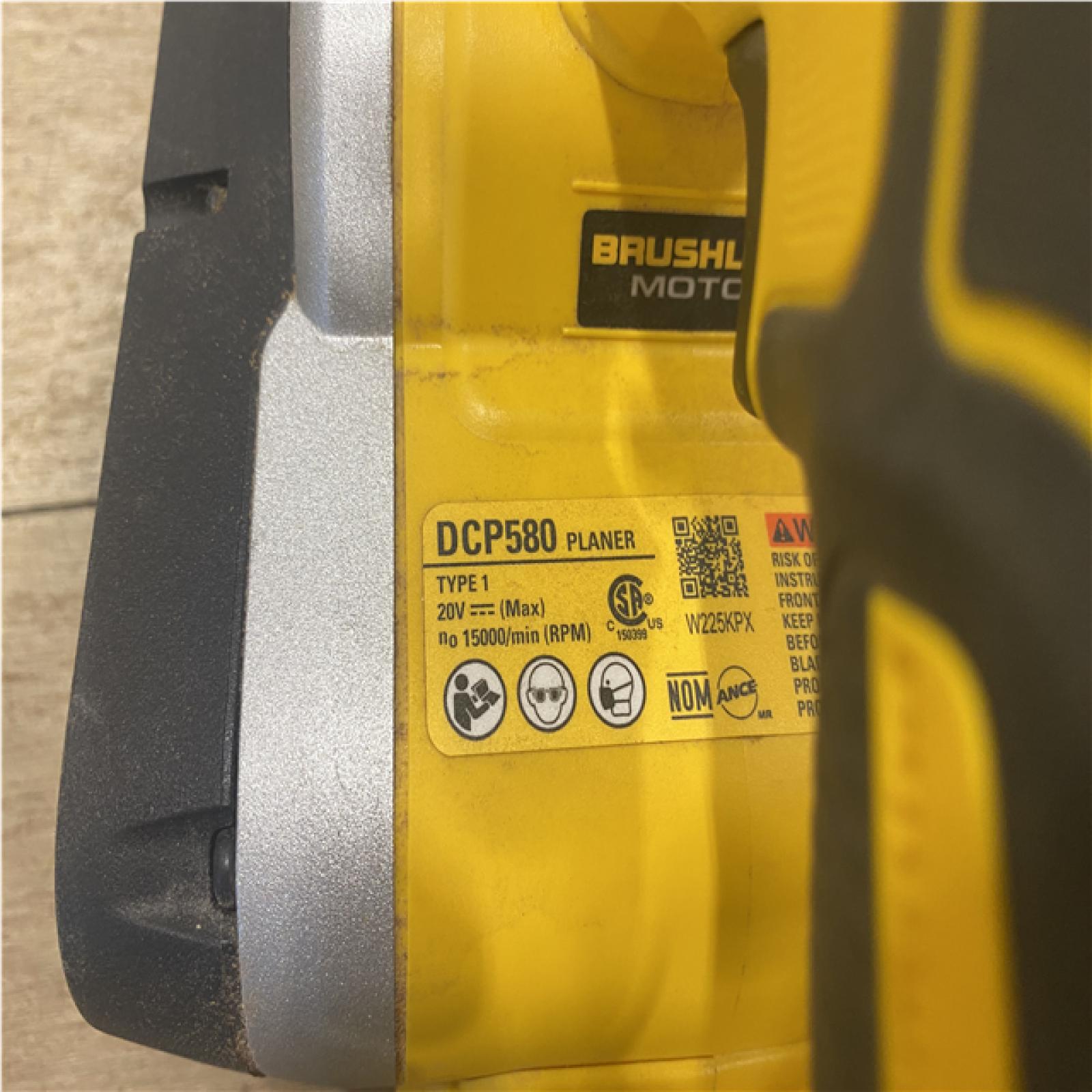 AS-IS DEWALT 20V MAX XR Cordless Brushless 3-1/4 in. Planer (Tool Only)