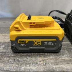 AS-IS DEWALT 20V MAX XR POWERSTACK Lithium-Ion Battery Starter Kit with 3.5Ah Battery and Charger