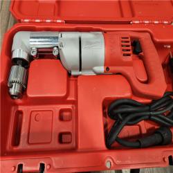AS-IS Milwaukee 7 Amp Corded 1/2 in. Corded Right-Angle Drill Kit with Hard Case