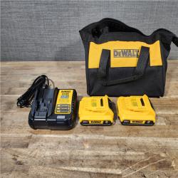 HOUSTON LOCATION - AS-IS Dewalt DCK225D2 20V MAX ATOMIC Brushless Compact Lithium-Ion 1/2 in. Cordless Drill Driver and 1/4 in. Impact Driver Combo Kit with 2 Batteries 2 Ah