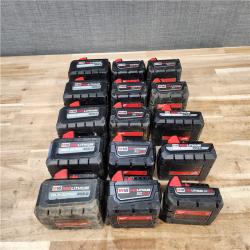 HOUSTON LOCATION - AS-IS MILWAUKEE BATTERY PACK QTY - 15