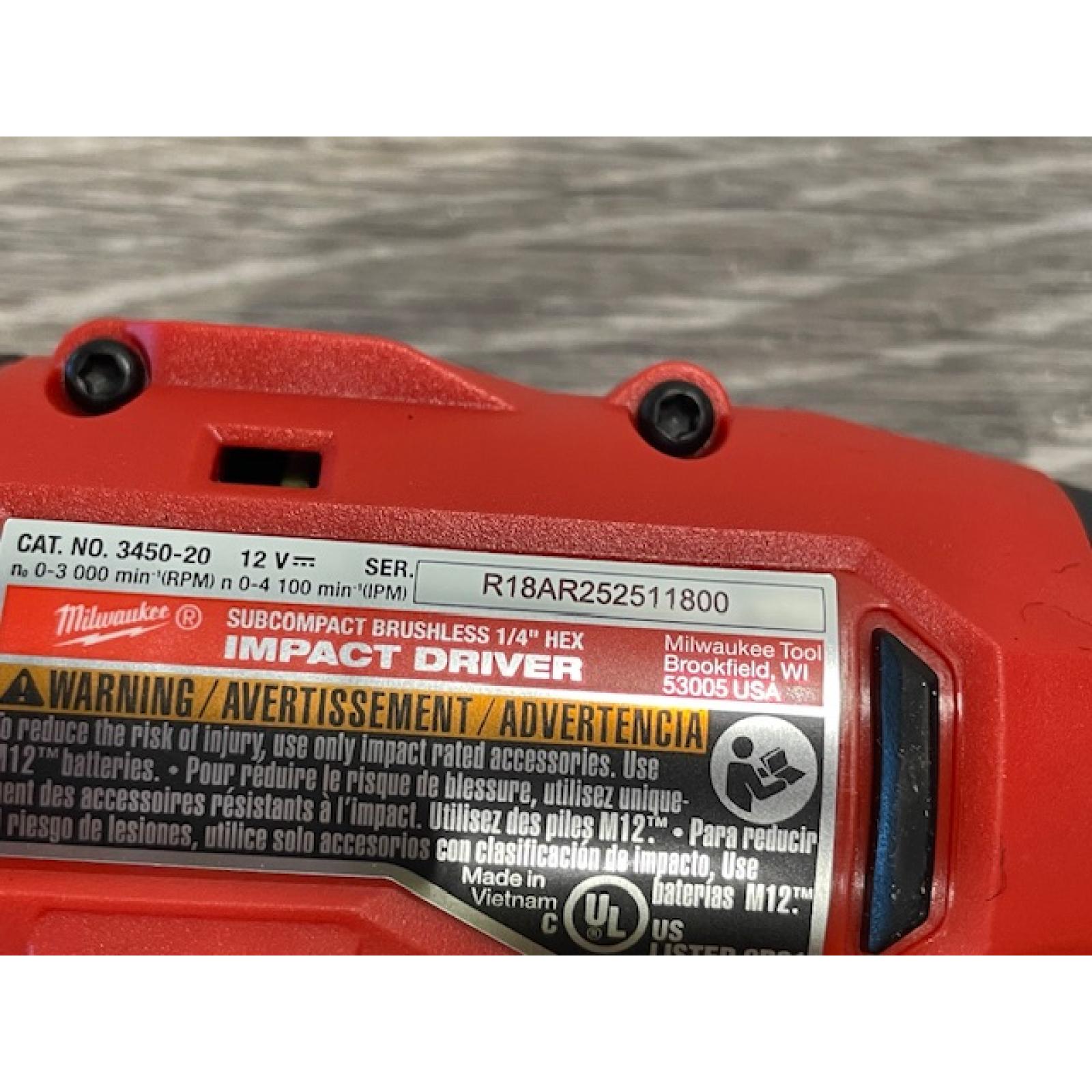 AS-IS Milwaukee 12-Volt Lithium-Ion Brushless Cordless Subcompact Drill and Impact Driver Combo Kit