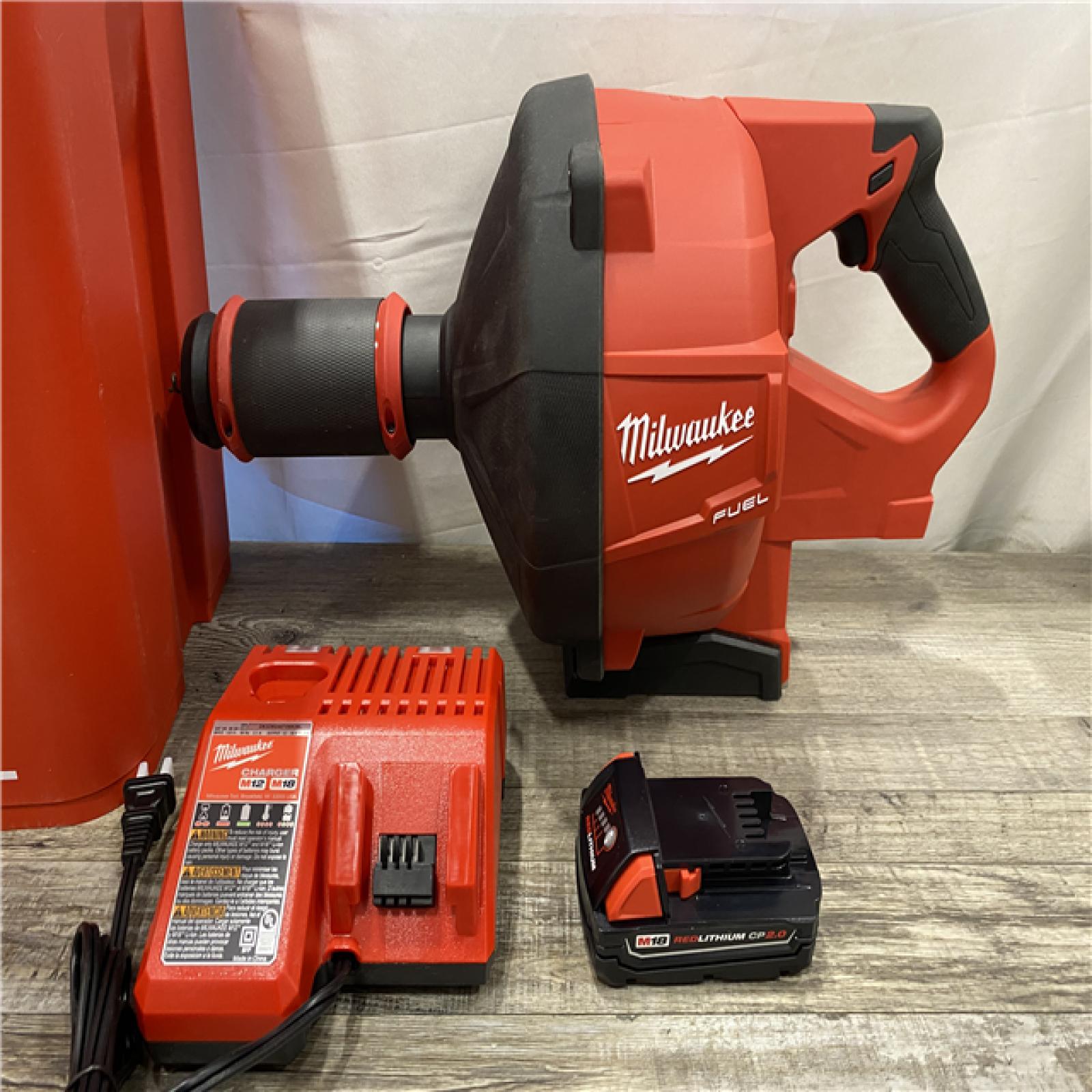 AS-IS Milwaukee FUEL 18-Volt Lithium-Iron Cordless Plumbing Drain Snake Auger Kit