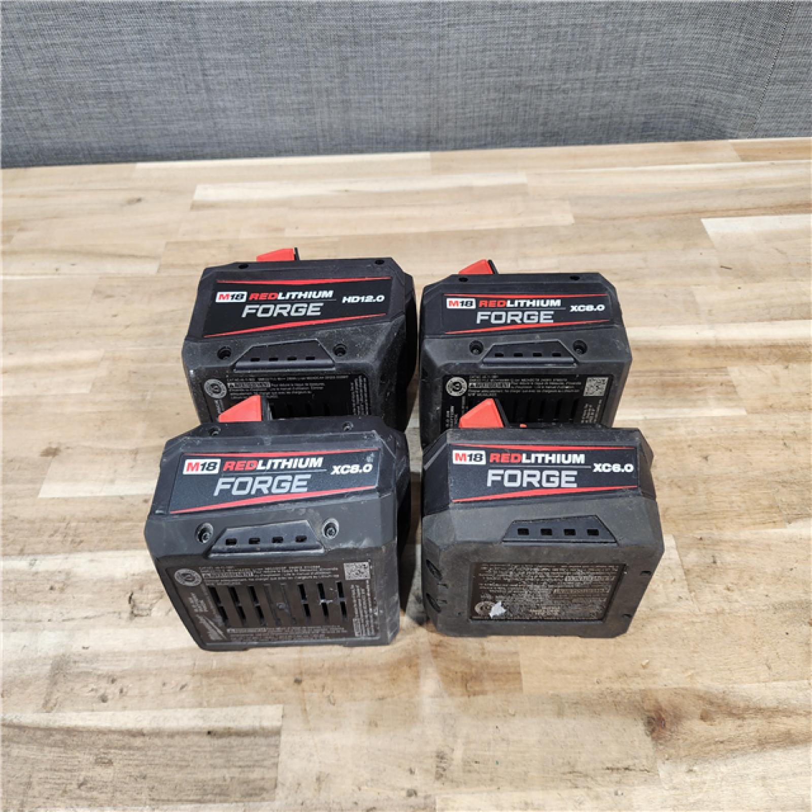 HOUSTON LOCATION - AS-IS MILWAUKEE FORGE BATTERY PACK QTY - 4