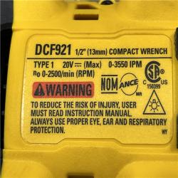 AS-IS DEWALT ATOMIC 20V MAX Cordless Brushless 1/2 in. Variable Speed Impact Wrench (Tool Only)