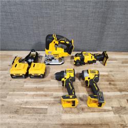 HOUSTON LOCATION - AS-IS DEWALT 4 TOOL COMBO KIT W/ (2) BATTERY & CHARGER