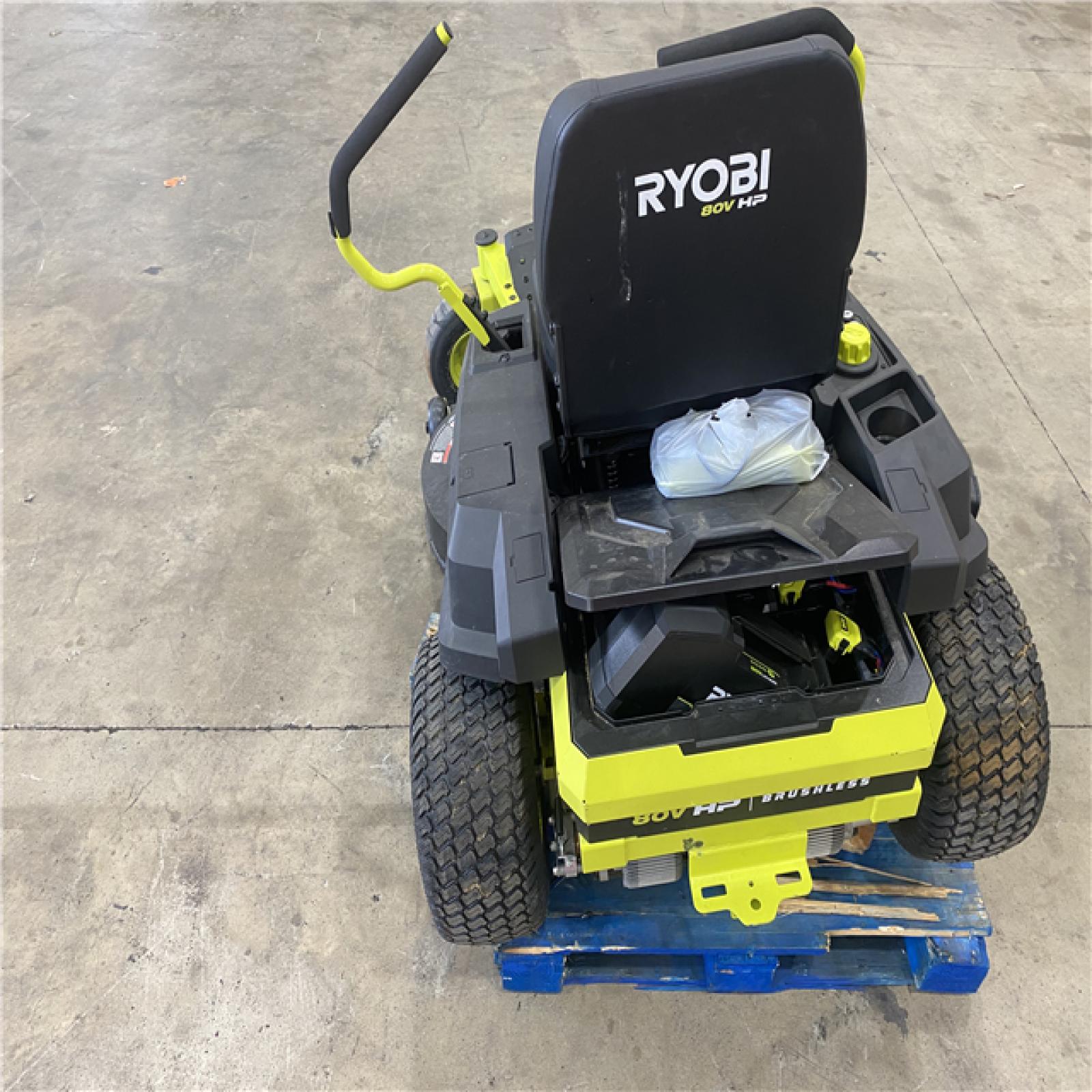 Houston Location - AS-IS Outdoor Power Equipment RYOBI 80V HP ZR3 42 INCH SIT DOWN MOWER