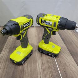 GOOD RYOBI ONE+ 18V Cordless 2-Tool Combo Kit with Drill/Driver, Impact Driver, (2) 1.5 Ah Batteries, and Charger