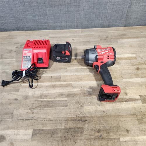 HOUSTON LOCATION - AS-IS Milwaukee M18 1/2 in. Cordless Brushless High Torque Impact Wrench Kit (Battery & Charger)