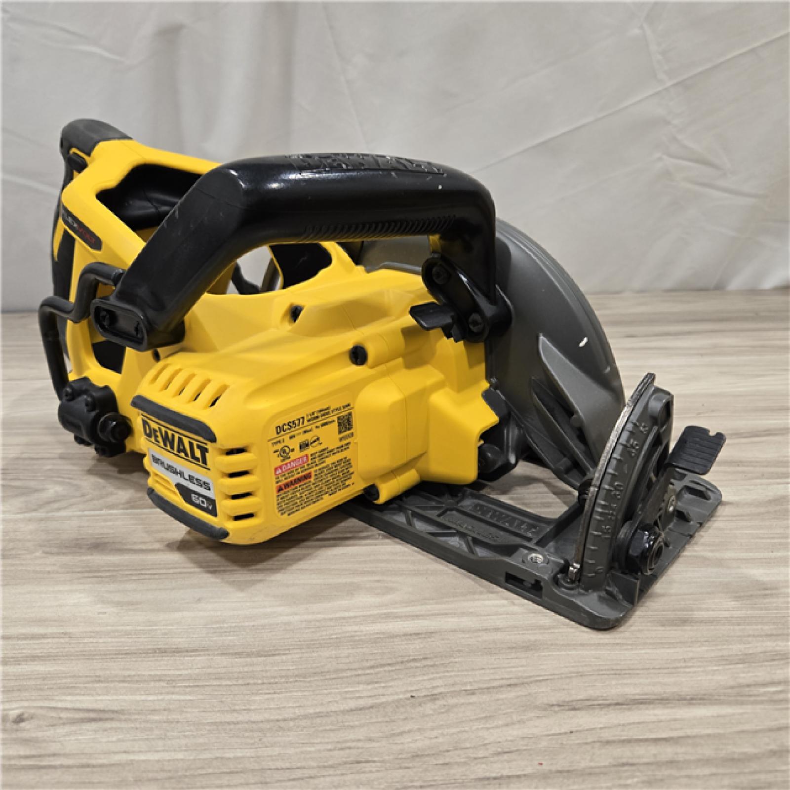 AS-IS DEWALT FLEXVOLT 60V MAX Cordless 7-1/4 in. Wormdrive Style Circular Saw (Tool Only)