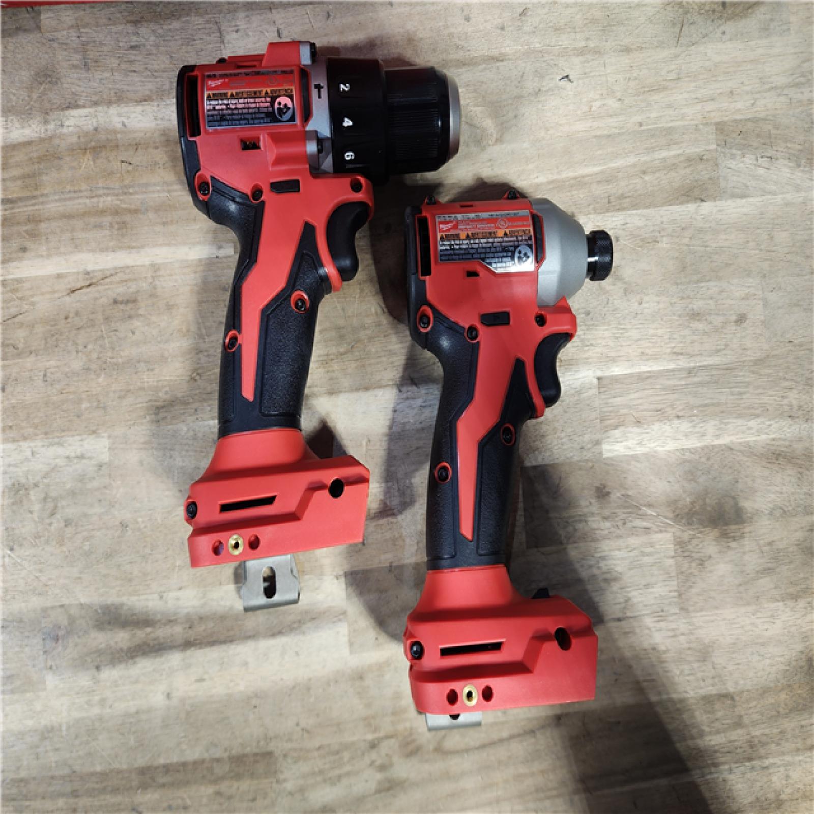 HOUSTON LOCATION - AS-IS M18 18-Volt Lithium-Ion Brushless Cordless Compact Hammer Drill/Impact Combo Kit (2-Tool) with (2) Batteries, Bag