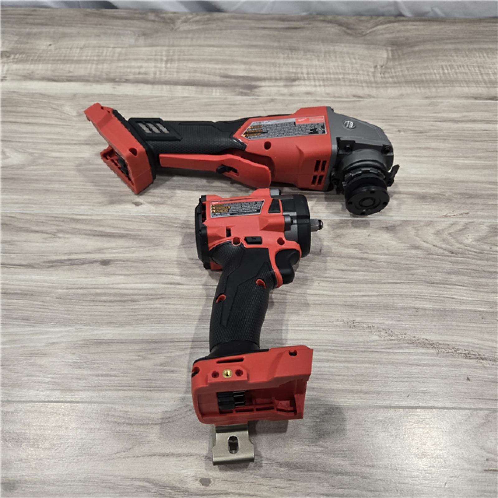 NEW! - Milwaukee M18 FUEL 18V Cordless Grinder & Impact Wrench Combo Kit