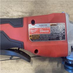 as-is Milwaukee 18V Lithium-Ion Brushless Cordless 4-1/2 in./5 in. Grinder w/Paddle Switch (Tool-Only)