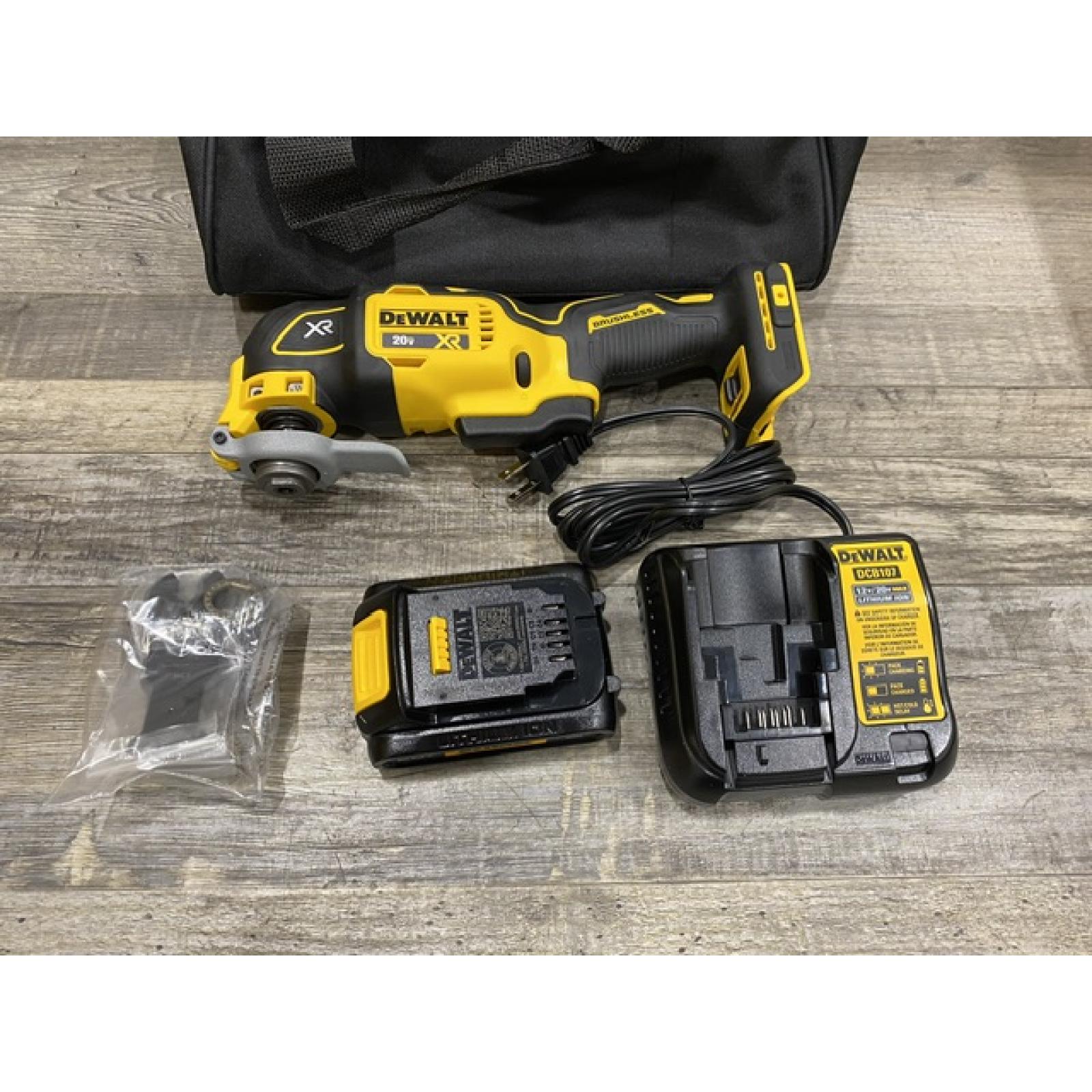 LIKE NEW - DEWALT 20V MAX XR Cordless Brushless 3-Speed Oscillating Multi Tool Kit