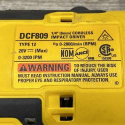 AS-IS DEWALT Atomic 20V Max Lithium-Ion Brushless Cordless Compact 1/4 in. Impact Driver Kit