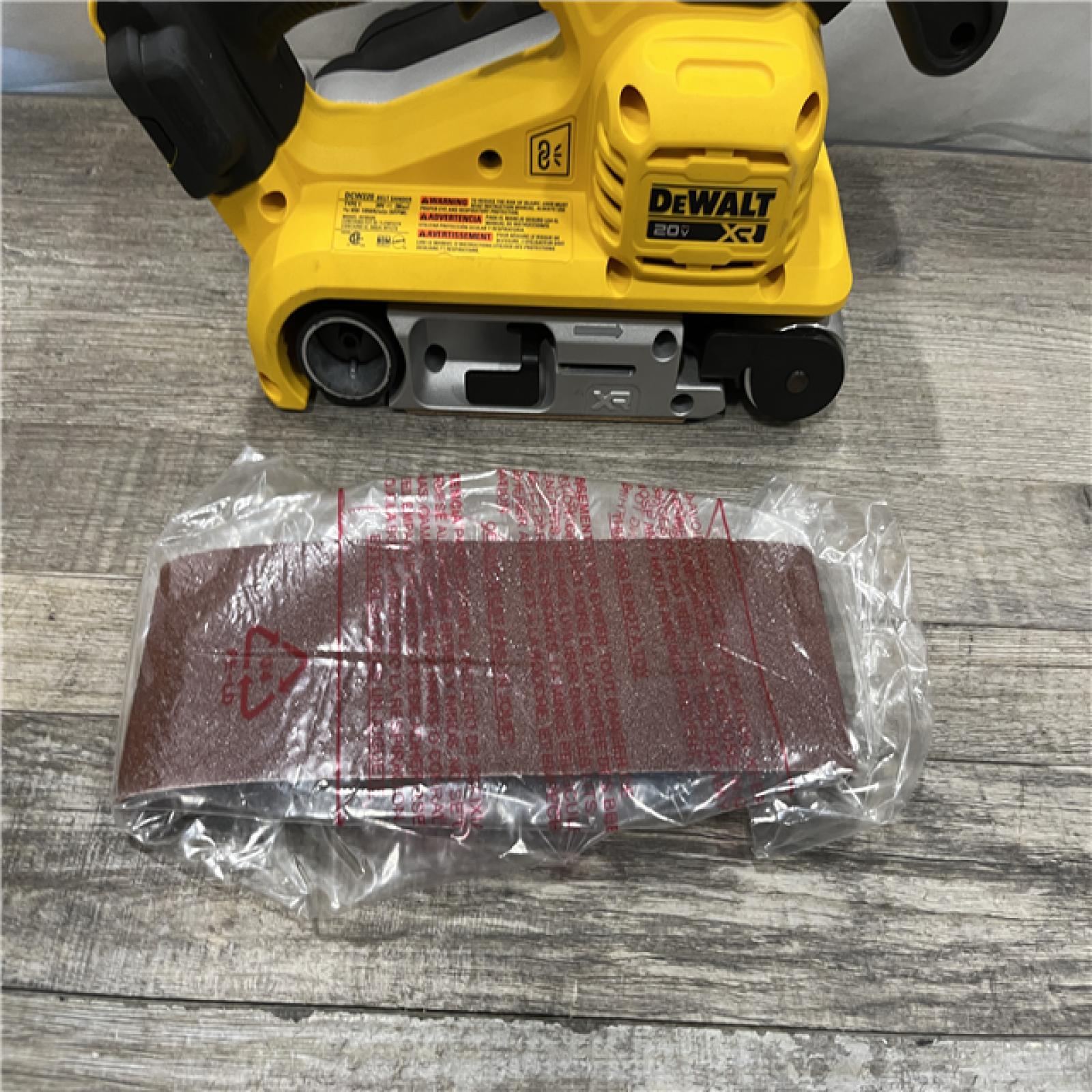 AS-IS DEWALT 20V MAX* XR Brushless Cordless Belt Sander (Tool-Only)