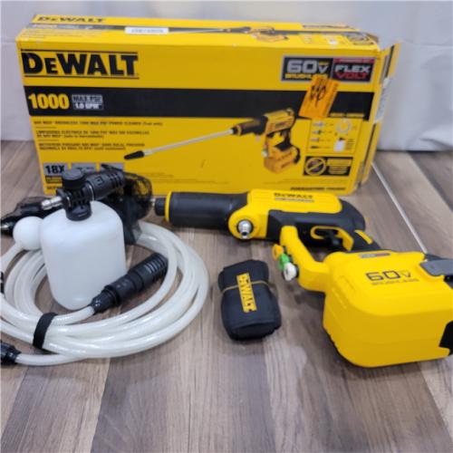 AS-IS   DEWALT FLEXVOLT 60V MAX 1000 PSI 1.0 GPM Cold Water Cordless Battery Power Cleaner (Tool Only)