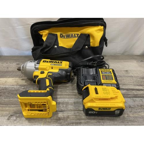 AS-IS DEWALT 20V MAX Lithium-Ion Cordless 1/2 in. Impact Wrench Kit