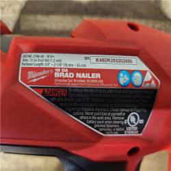 HOUSTON LOCATION - AS-IS (APPEARS LIKE NEW) Milwaukee FUEL 18-Volt Lithium-Ion Brushless Cordless Gen II 18-Gauge Brad Nailer (Tool-Only)