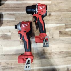 HOUSTON LOCATION - AS-IS Milwaukee 18-Volt Lithium-Ion Brushless Cordless Compact Hammer Drill/Impact Combo Kit