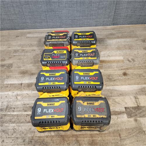 HOUSTON LOCATION - AS-IS DEWALT FLEXVOLT BATTERY PACK QTY - 8