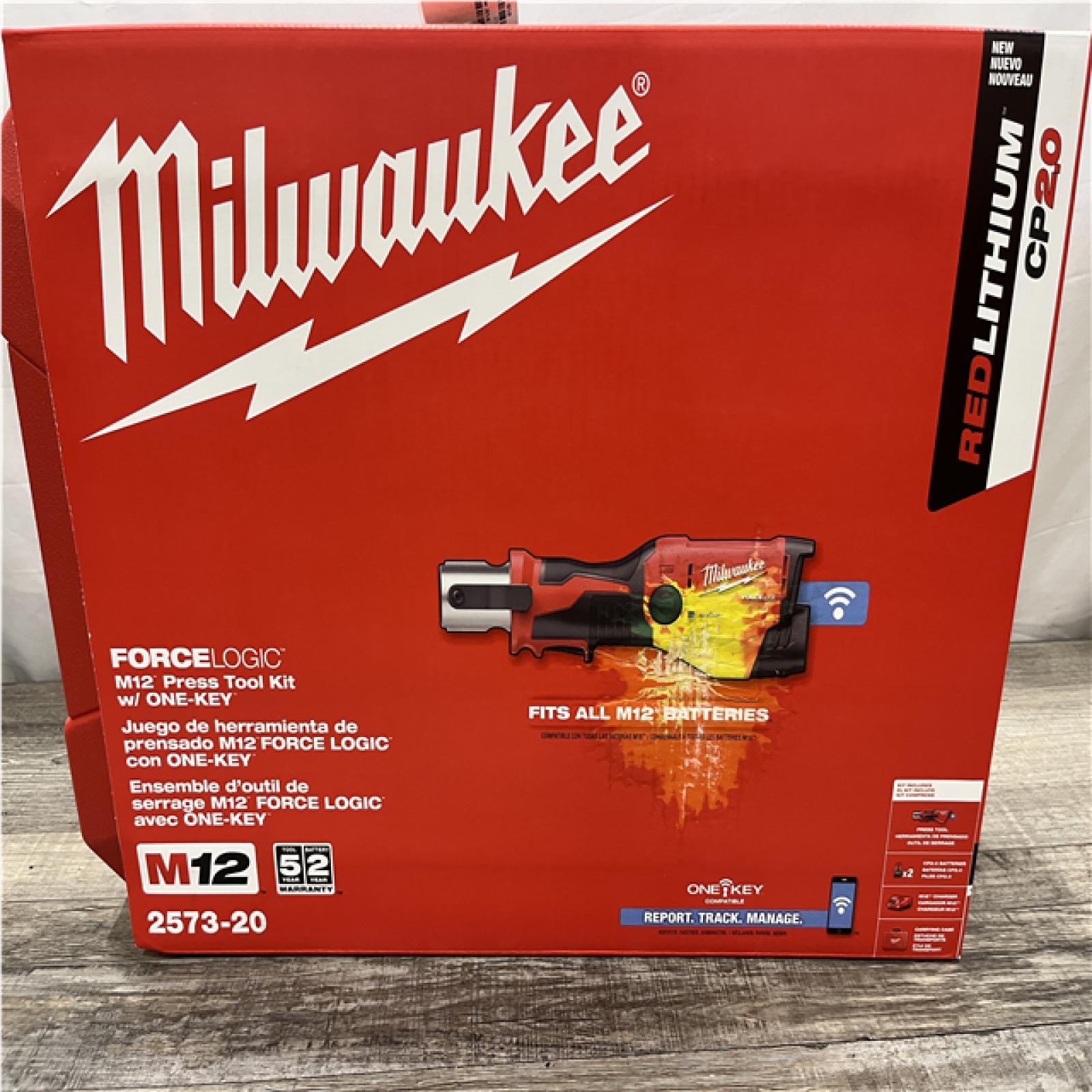 NEW - Milwaukee 12-Volt Lithium-Ion FORCE LOGIC Copper Press Tool w/ ONE-KEY