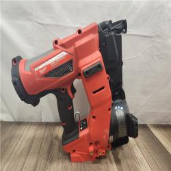 AS-IS- Milwaukee M18 FUEL 18-Volt Lithium-Ion Brushless Cordless Coil Roofing Nailer (Tool Only)