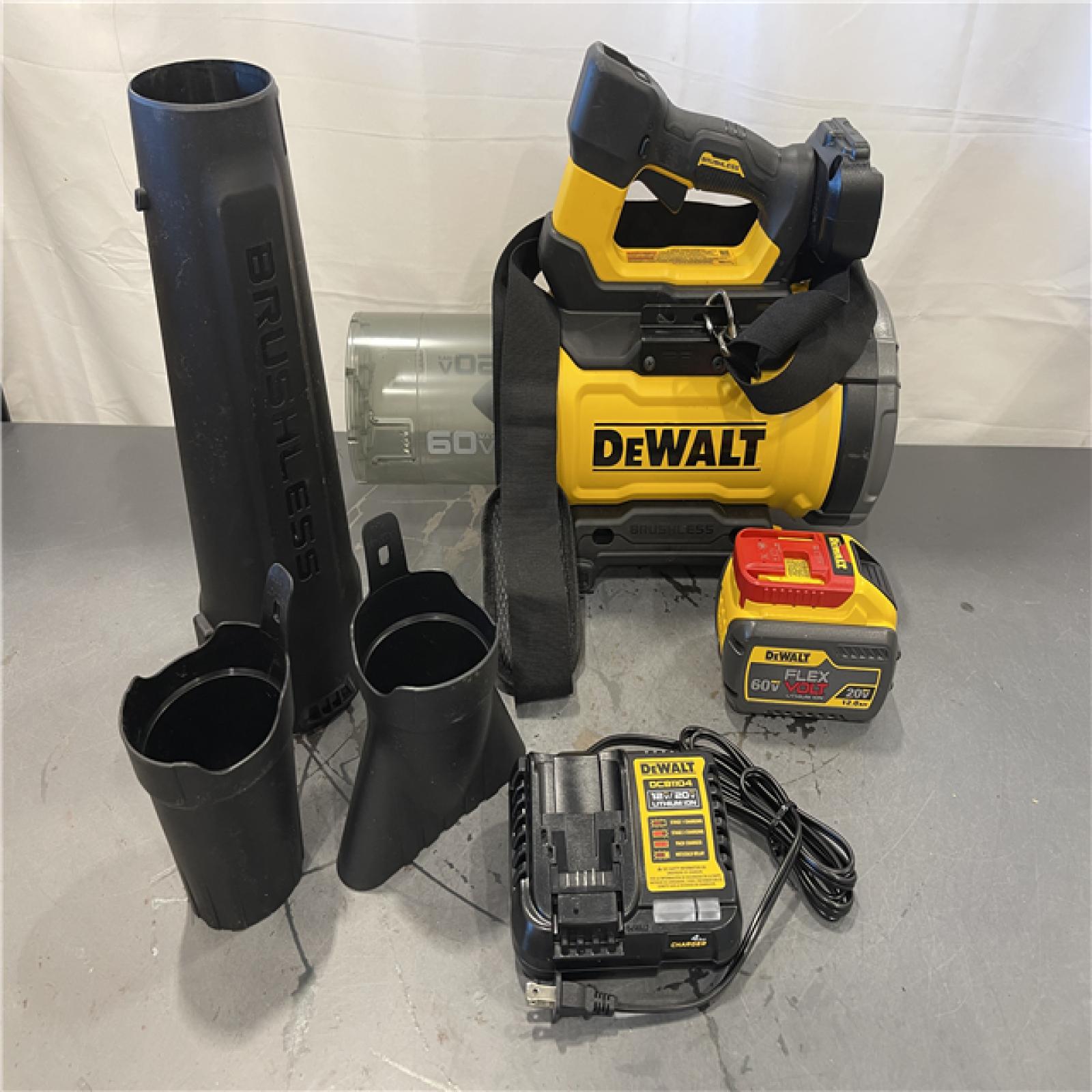 AS-IS - DEWALT FLEXVOLT 60V MAX 160 MPH 760 CFM Brushless Cordless Battery Powered Blower Kit