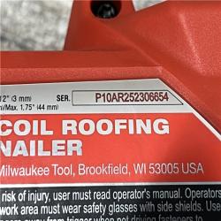 AS-IS Milwaukee FUEL 18-Volt Lithium-Ion Brushless Cordless Coil Roofing Nailer (Tool Only)