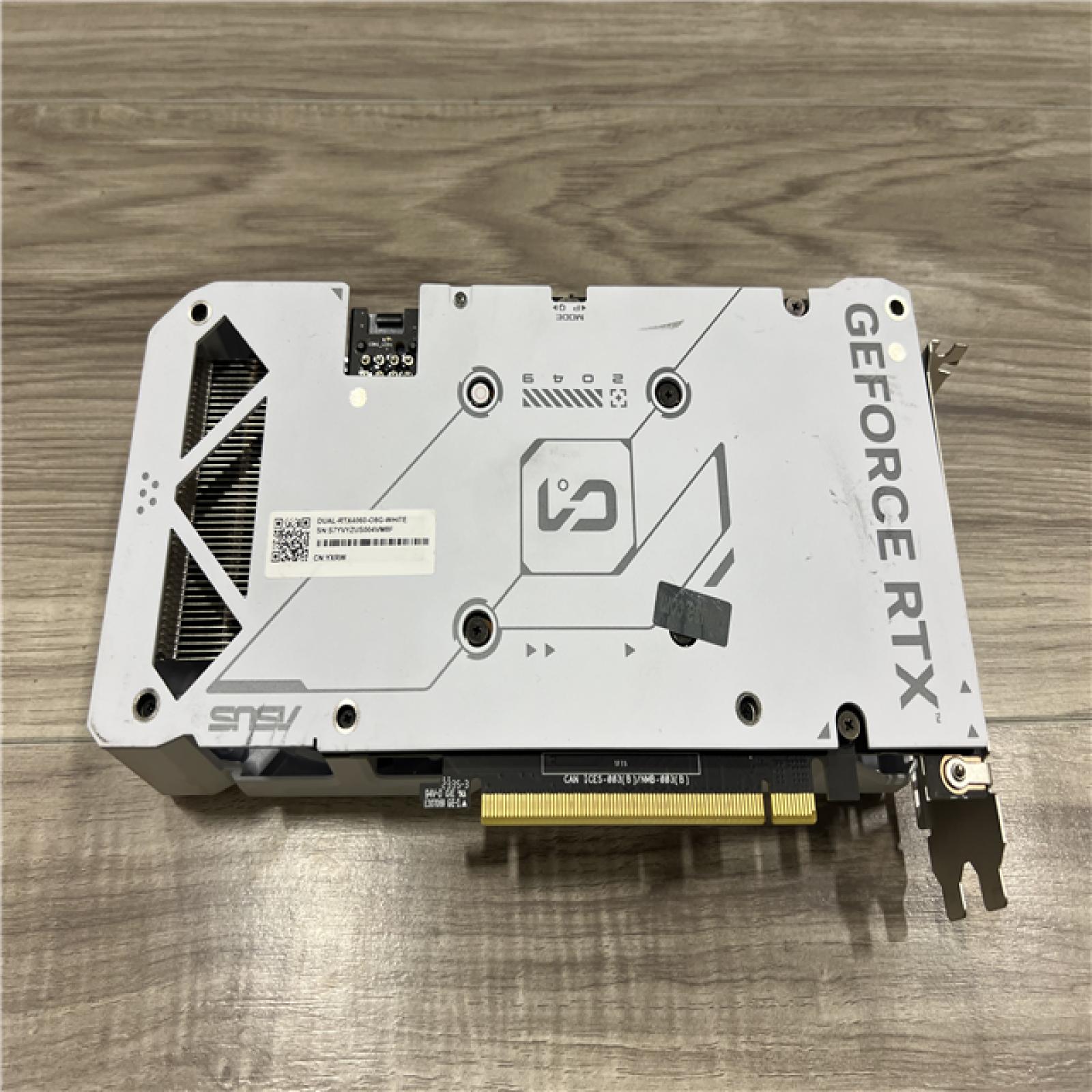 AS-IS ASUS Dual GeForce RTX™ 4060 Ti White OC Edition 8GB GDDR6