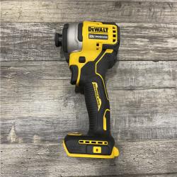 AS-IS DEWALT Atomic 20V Max Lithium-Ion Brushless Cordless Compact 1/4 in. Impact Driver Kit