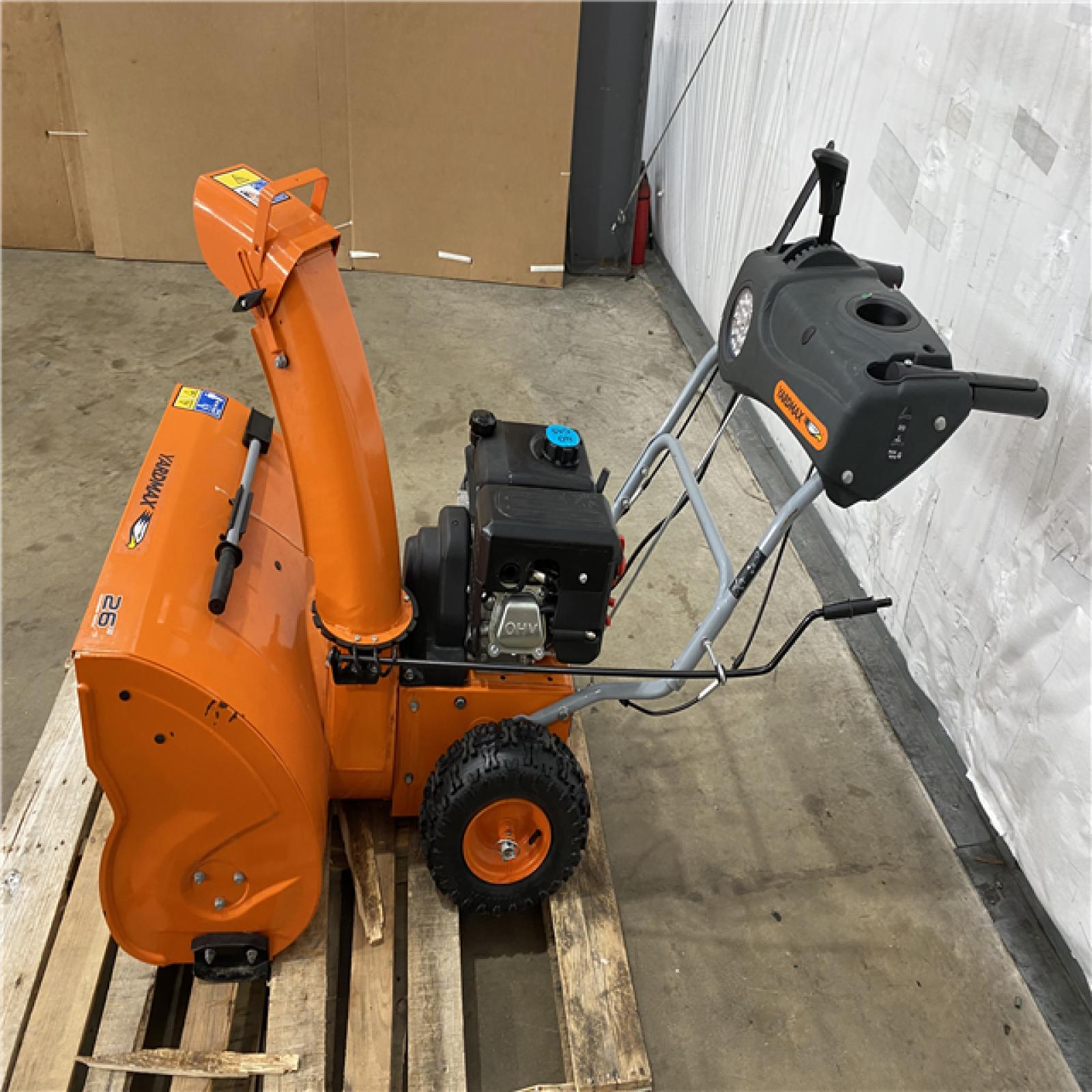 Houston Location AS IS - Yardmax 26 Snow Blower