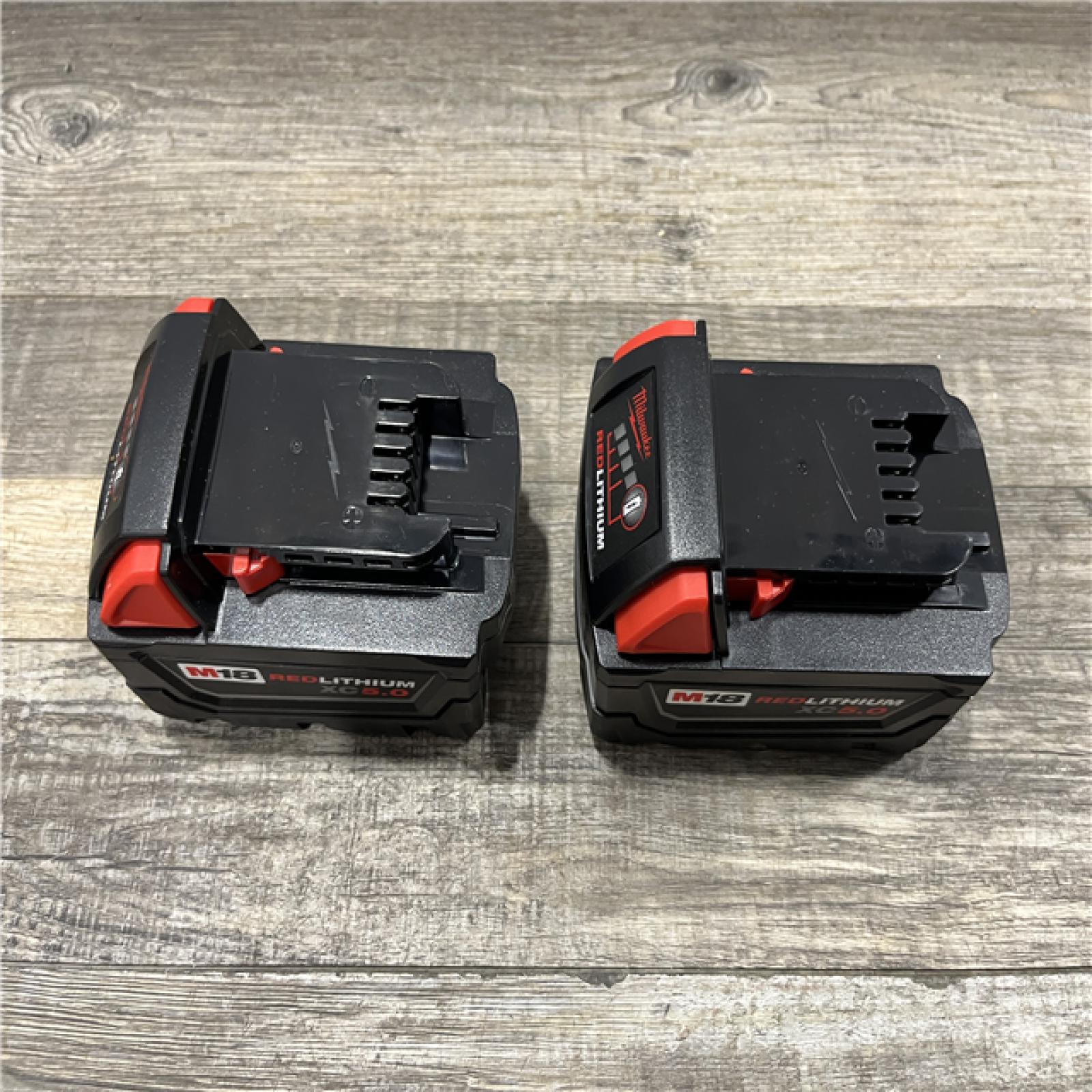 AS-IS Milwaukee 18-Volt Lithium-Ion XC Extended Capacity 5.0 Ah Battery Pack (2-Pack)