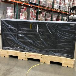 DALLAS LOCATION -AS-IS Husky 96 in. W x 24 in. D 9-Drawer Heavy-Duty Mobile Workbench with Stainless Steel Top in Matte Black