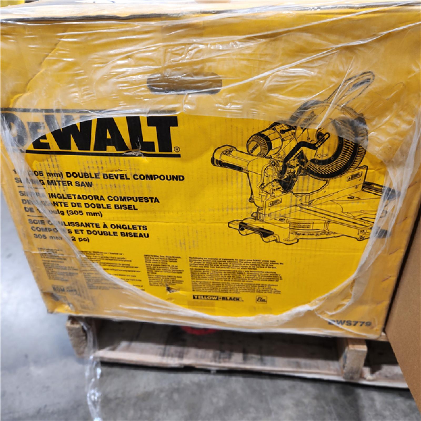 NEW- DeWalt 15 Amps 12 in. Corded Dual-Bevel Sliding Compound Miter Saw