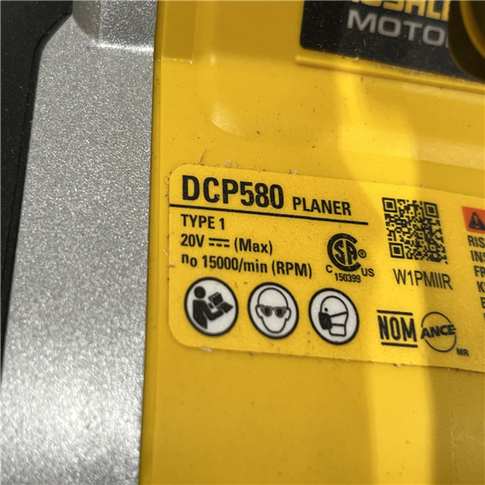 AS-IS DEWALT 20V MAX XR Cordless Brushless 3-1/4 in. Planer (Tool Only)